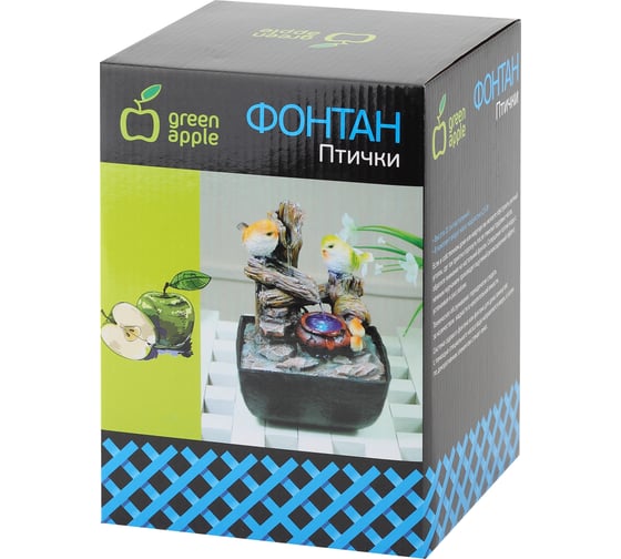Настольный фонтан с подсветкой GREEN APPLE GAFN01031 Птички Б0038776