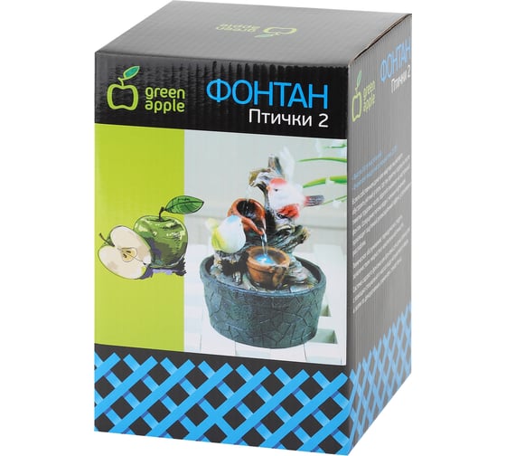 Настольный фонтан с подсветкой GREEN APPLE GAFN01400 Птички 2 Б0038779
