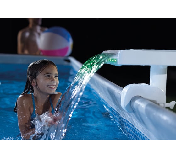 Водопад для бассейна с цветной Led подсветкой Intex 28090