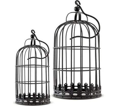 Набор декоративных клеток ЧУДЕСНЫЙ САД 235 черные, 10x20, 16x23см, металл 4606400055723