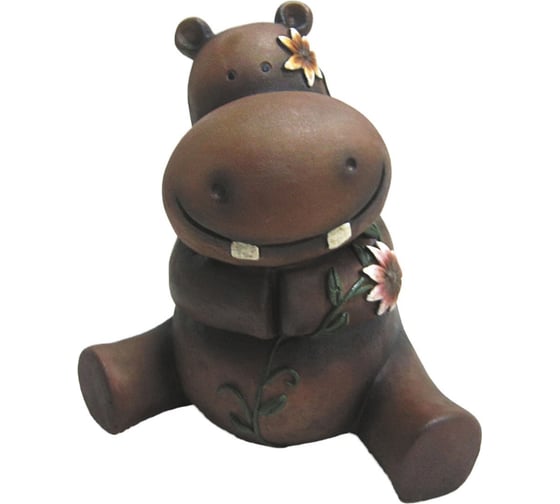Фигурка садовая GREEN APPLE Бегемотик 2 23х18.5х23см Б0008252 1