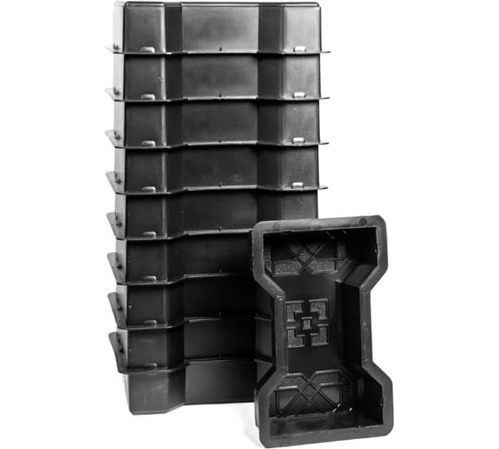 Форма для брусчатки Standartpark двойное т, готовое изделие 225x135x56 мм, упаковка 10 шт Ф11008