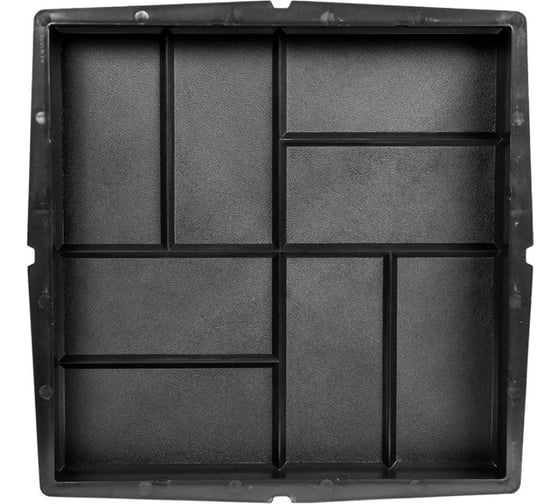 Формы для тротуарной плитки Standartpark 8 кирпичей, готовое изделие 400x400x50 мм, упаковка 4 шт. Ф13004