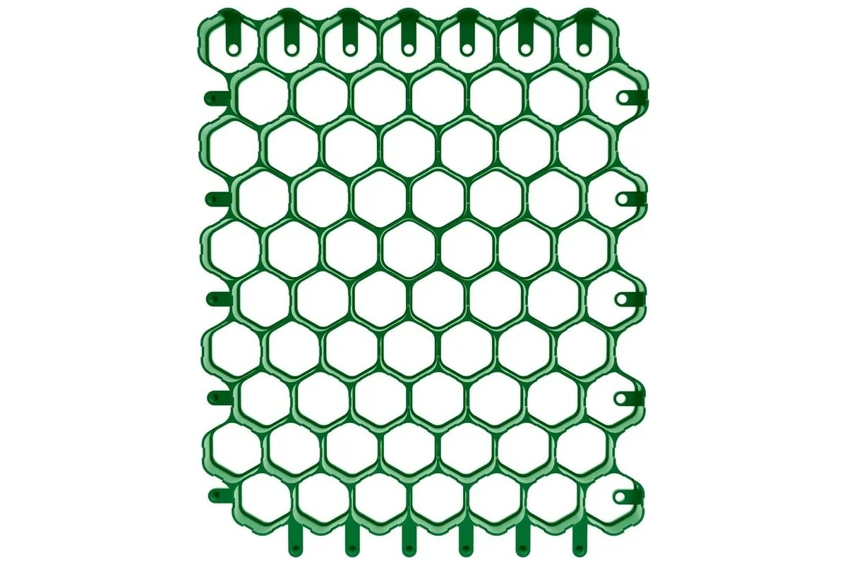Газонная решетка Gidrolica 53х43х3,5 см - пластиковая зеленая клетка ...