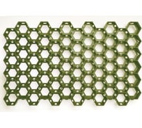 Газонная решетка KIMRIK 1 шт, 68x41x3.3 см, высота с кольями - 6.2 см, зеленая KG738920