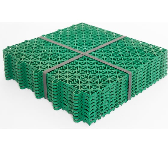 Модульное покрытие KIMRIK 33x33 см, 9 шт, зеленый KG110301