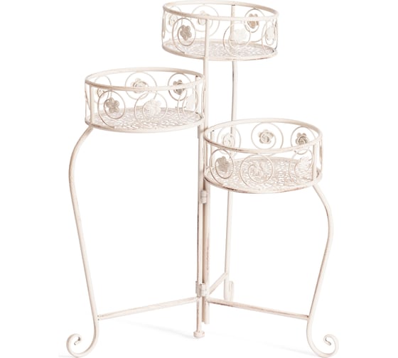 Цветочница Tetchair 2 шт Secret de Maison TRIO mod. PL08-9998 металл, 31x23x60см, antique white 21141