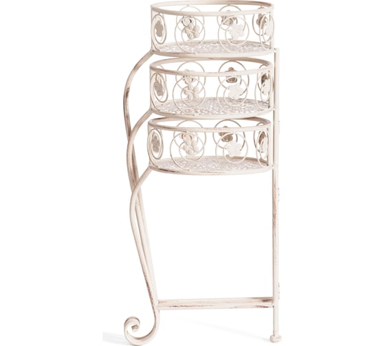 Цветочница Tetchair 2 шт Secret de Maison TRIO mod. PL08-9998 металл, 31x23x60см, antique white 21141