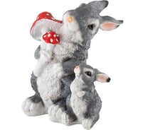 Садовая фигурка Park Зайцы с грибами H-27см 169370