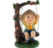 Садовая фигурка Park Мальчик на качелях Н-48см 169341