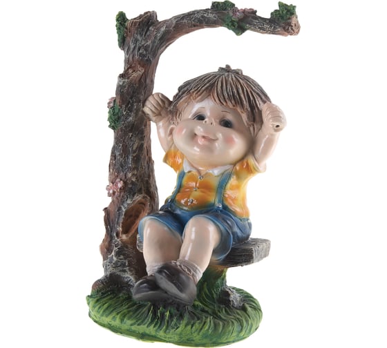 Садовая фигурка Park Мальчик на качелях Н-48см 169341