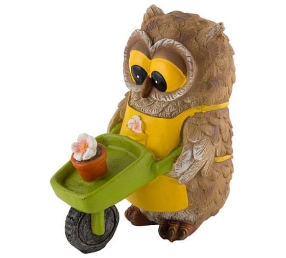 Садовая фигурка Park Сова с тачкой 169322 1