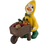 Садовая фигурка Park Утка с тачкой овощей 169306