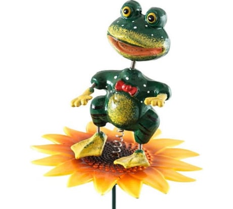 Садовый штекер Park Лягушка на цветке GS-AR3057-5 002063