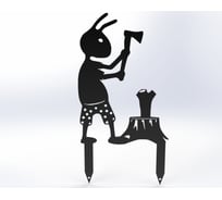 Фигурка садовая металлическая ООО Металекс Муравей Модель 3 черный 115006