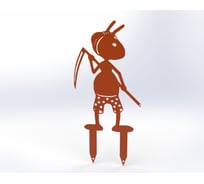 Фигурка садовая металлическая ООО Металекс Муравей Модель 1 оранжевый 115022