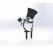 Фигурка садовая металлическая Металекс Гномик Модель 2, серый 115068