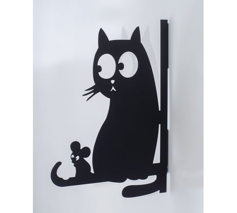 Декоративный кронштейн ООО СКП Кот и мышь, 34*23 см КК-011