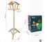 Напольная кормушка для птиц ДИПРИЗ Разборная, из массива сосны, окрашена красителем на водной основе. БСМ0004.03 4