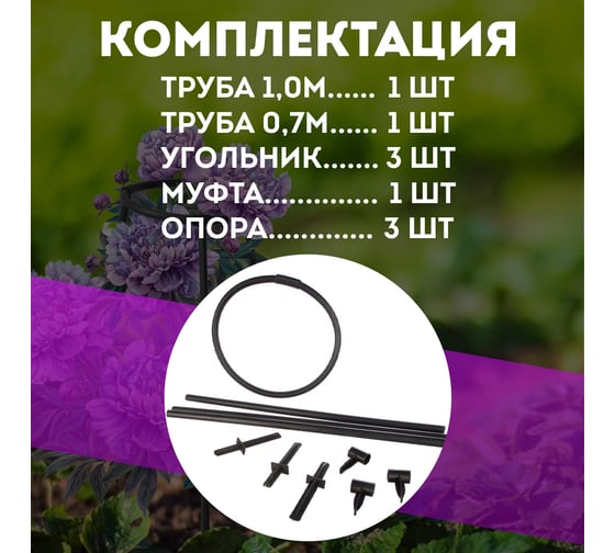 Кустодержатель Зри в корень Пион черный 4650243065869