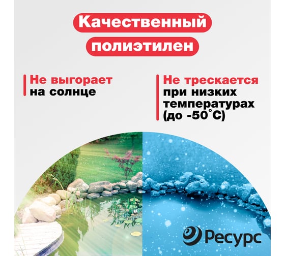 Пруд Ресурс 110 л, 105х80х35 см, черный 20339