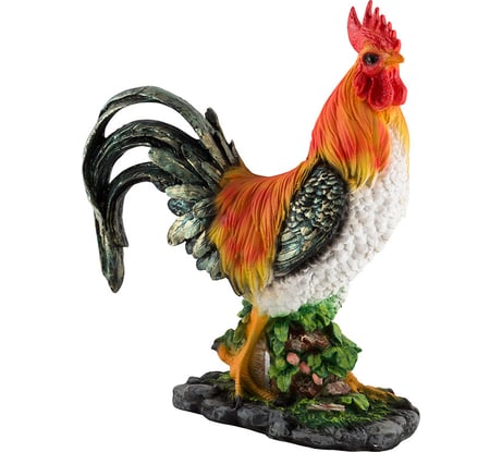 Садовая фигурка Park Петух на бочке Н-43 см 169397