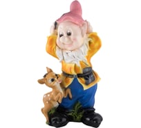 Садовая фигурка Park Гном с олененком H-50 см 169412