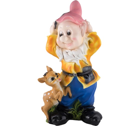 Садовая фигурка Park Гном с олененком H-50 см 169412