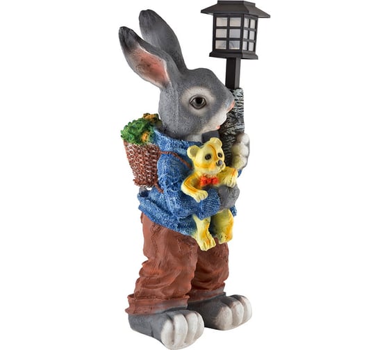 Садовая фигурка Park Заяц с фонарем Н-58 см 169340