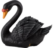Садовая фигурка Park Лебедь новый черный H-35 см 169427