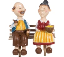 Садовая фигурка Park Бабка с дедкой на лавке H-54 см 169408