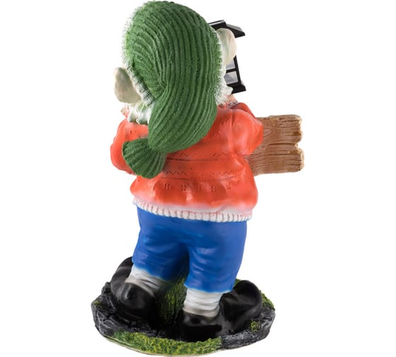 Садовая фигурка Park Гном с фонарем и табличкой Привет H-52 см 169417