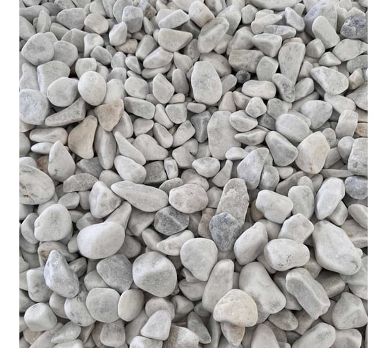 Галька мраморная StoneTent белая, фракция 20-40 мм, 10 кг БП-00000829 1