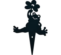 Фигурка садовая МУЛЬТИДОМ Лягушка с цветком. Размер 16,5х27 см. МТ83-300