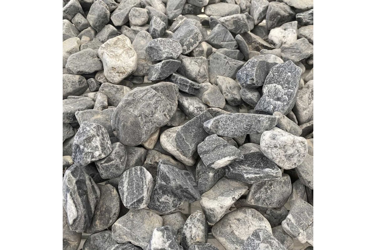 Галька мраморная StoneTent черная, фракция 40-70 мм, 10 кг БП-00000853 ...