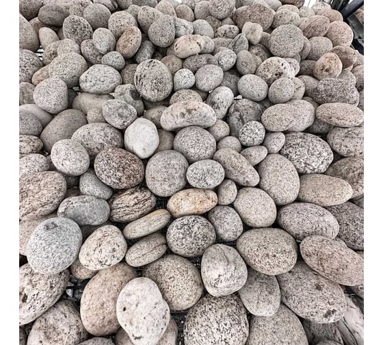 Галька речная StoneTent альбинос, фракция 60-90 мм, 10 кг БП-00000869 1
