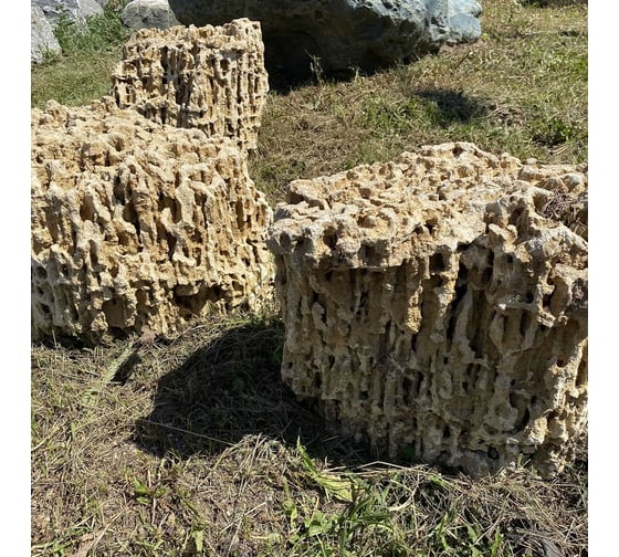 Камень Меотис StoneTent Крымский Ракушечник, фракция 150-300 мм, 5 кг БП-00000906