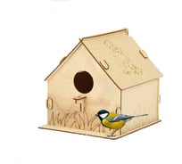Скворечник Greengo Птенчик 19.5x22x22 см, разобранный 3104096