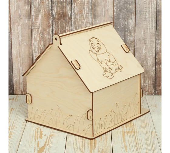 Скворечник Greengo Птенчик 19.5x22x22 см, разобранный 3104096