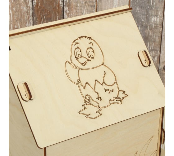 Скворечник Greengo Птенчик 19.5x22x22 см, разобранный 3104096
