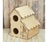 Скворечник с кормушкой Greengo Домик для гостей 20x16x23 см, разобранный 5048153 3