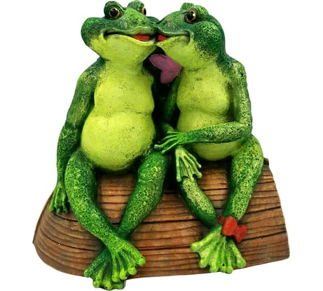 Садовая фигура Лягушки на лодке ф185