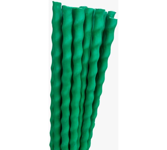 Опоры для растений / садовые колышки Темиора 20 шт, d 10 мм, h 1,2 м, зеленые, в покрытии, незаточенные 0176 1