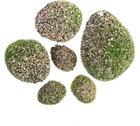 Искусственный с каменной крошкой Greengo Камни 6 шт., ассорти: 1 большой, 2 средних, 3 маленьких 5200598