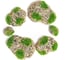 Искусственный мох с каменной крошкой Greengo Камни 6 шт., ассорти: 2 больших, 2 средних, 2 маленьких 4488260 1