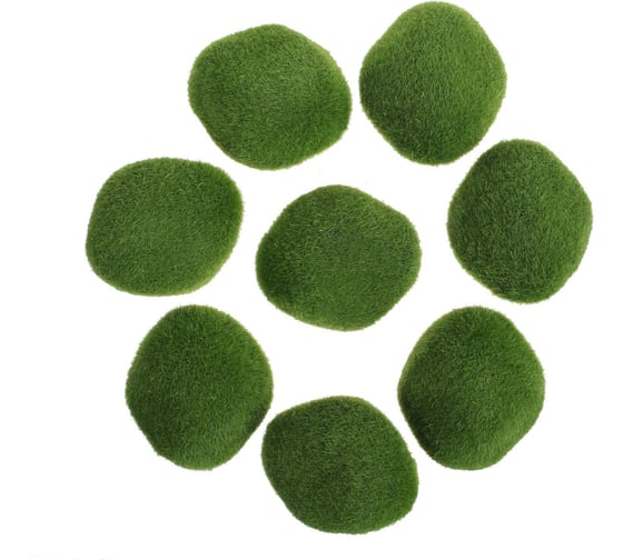 Искусственный мох Greengo Камни 8 шт., 8x6.5x4.5 см 4488263