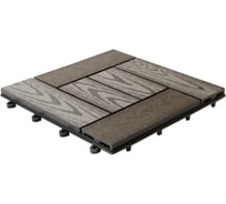 Садовый паркет CM Garden 30х30 см, текстура дерева, Венге, 11 шт. Natur WENGE