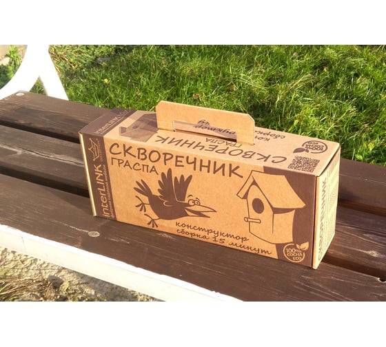 Скворечник-конструктор InterLINK ГРАСПА натуральный 500207