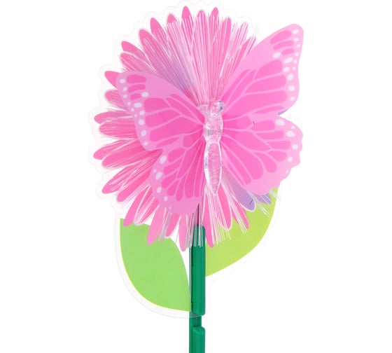 Фигурка на стержне Inbloom Бабочка, 1LED, 1 реж., 11х28х3см, PS, PMMA, PVC, PP, 3xLR44 153-179