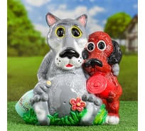 Садовая фигура Сималенд Волк и пёс №3, 35х35 см 5009078